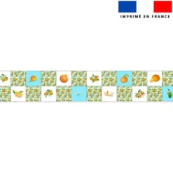 Coupon lingettes lavables motif oranges et fleurs d'oranger