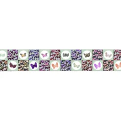 Coupon lingettes lavables motif papillons verts - Création Lili Bambou Design