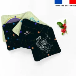 Coupon lingettes lavables motif signe de l'air - Création Lili Bambou Design