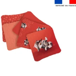Coupon lingettes lavables motif bébé raton - Création Stillistic