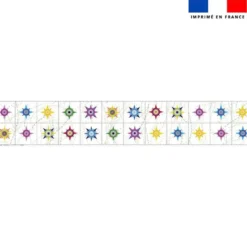 Coupon lingettes lavables motif étoile fond blanc - Création Lita Blanc