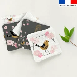 Coupon lingettes lavables motif cage à oiseaux