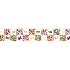 Coupon lingettes lavables motif papillons jaunes - Création Lili Bambou Design