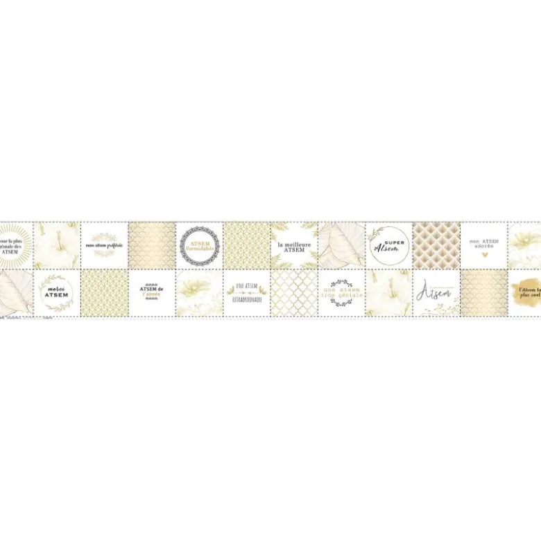 Coupon lingettes lavables motif atsem gold