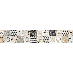 Coupon lingettes lavables motif céramique beige