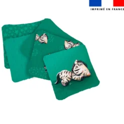 Coupon lingettes lavables motif bébé zèbre - Création Stillistic
