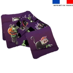 Coupon lingettes lavables motif Bal masqué Halloween - Création Stillistic