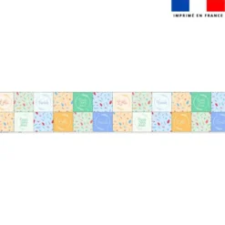 Coupon lingettes lavables motif balade en forêt - Création BeezkOt Creations