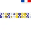 Coupon lingettes lavables rondes motif fleur de pensée