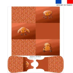Coupon motif amis ptit déj Croissant - Gigoteuse et Tour de Lit - Création Stillistic
