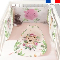 Coupon motif animaux aquarelle - Gigoteuse et Tour de Lit