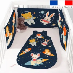 Coupon motif animaux dans l'espace - Gigoteuse et Tour de Lit
