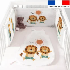 Coupon motif animaux à la plage - Gigoteuse et Tour de Lit