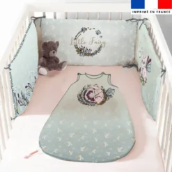 Coupon motif lapin féérique - Gigoteuse et Tour de Lit - Création Lucie Obaton