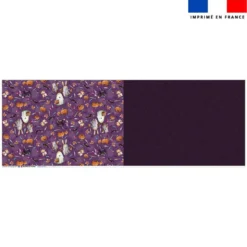 Coupon oreiller imprimé fantômes violet - Création Stillistic