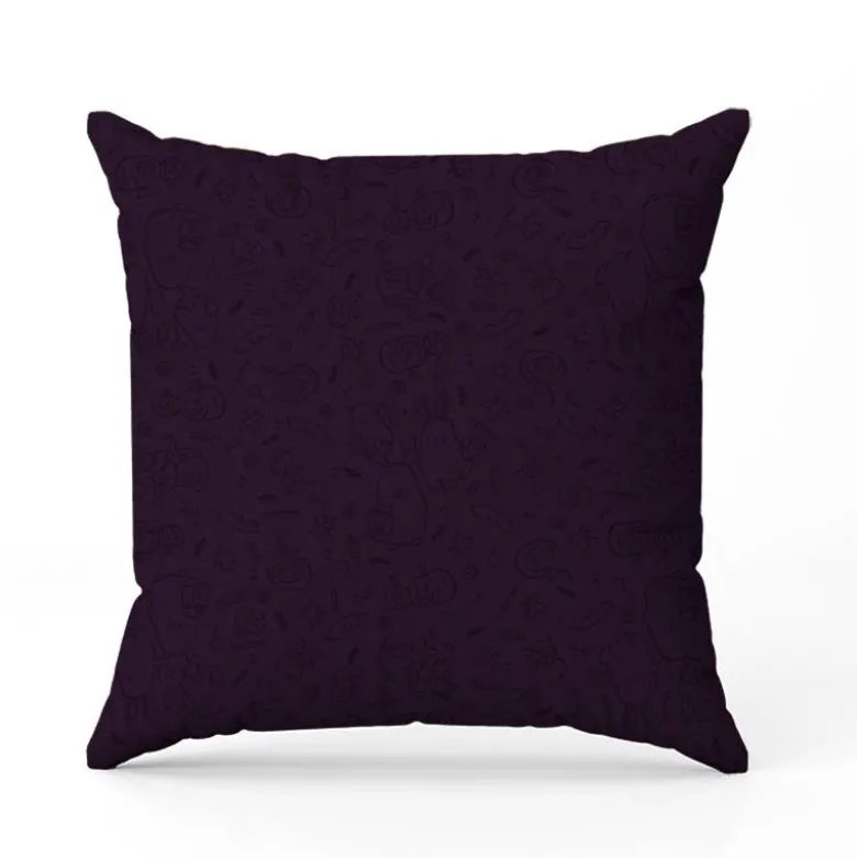 Coupon oreiller imprimé fantômes violet - Création Stillistic