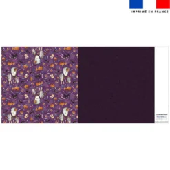 Coupon oreiller imprimé fantômes violet - Création Stillistic