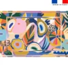 Coupon paréo motif abstrait multicolore