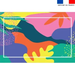 Coupon paréo motif design multicolore