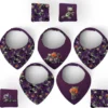 Coupon éponge bavoirs bandana motif Bal masqué Halloween - Création Stillistic