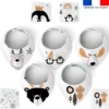 Coupon éponge bavoirs bandana motif animaux hiver