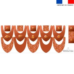 Coupon éponge bavoirs bandana motif amis ptit déj - Création Stillistic