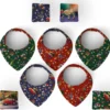 Coupon éponge bavoirs bandana motif souris de noel - Création Stillistic