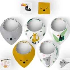Coupon éponge bavoirs bandana motif baby koala