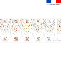Coupon éponge bavoirs bandana motif animaux d'été