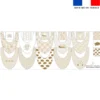 Coupon éponge bavoirs bandana motif lapin dans les nuages