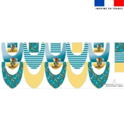 Coupon éponge bavoirs bandana motif lion pirate - Création Stillistic