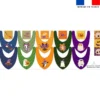 Coupon éponge bavoirs bandana motif animaux Halloween