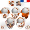 Coupon éponge bavoirs bandana motif tigre aquarelle