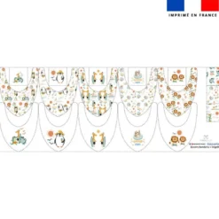Coupon éponge bavoirs bandana motif animaux à la plage