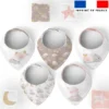 Coupon éponge bavoirs bandana motif mouton des rêves