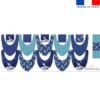 Coupon éponge bavoirs bandana motif ours polaire - Création Stillistic