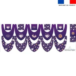 Coupon éponge bavoirs bandana motif chouette magicienne - Création Stillistic