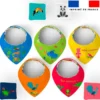 Coupon éponge bavoirs bandana motif animaux jungle color