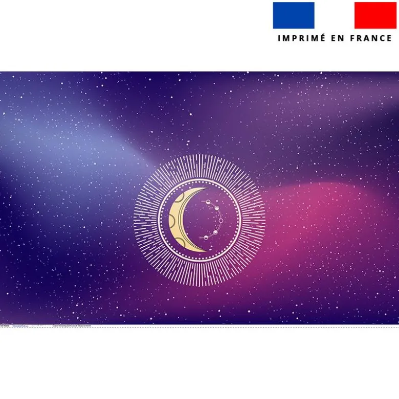 Coupon pour cape enfant motif astres