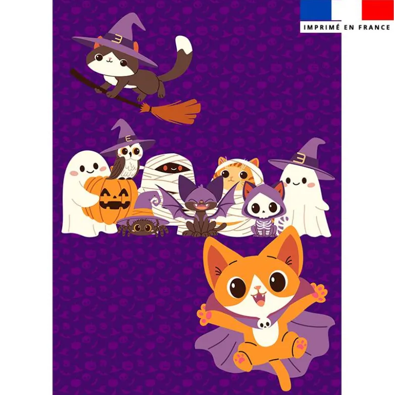 Coupon pour couette imprimé animaux Halloween