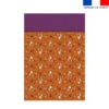 Coupon pour couette imprimé fantômes orange - Création Stillistic