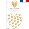 Coupon pour coussin coeur personnalisé - Coeur gold