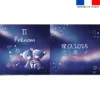 Coupon pour coussin de naissance personnalisé - Astro gémeaux - Création Stillistic