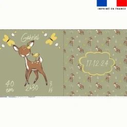 Coupon pour coussin de naissance personnalisé - Animaux de la clairière