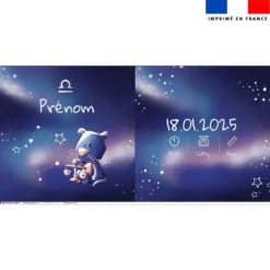 Coupon pour coussin de naissance personnalisé - Astro balance - Création Stillistic