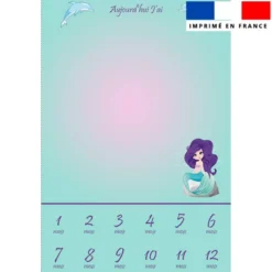 Coupon pour couverture mensuelle bébé motif sirène
