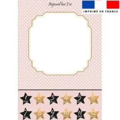Coupon pour couverture mensuelle bébé motif art déco