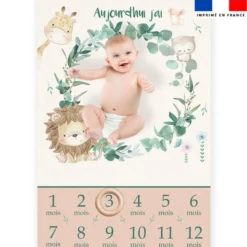 Coupon pour couverture mensuelle bébé motif savane