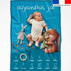 Coupon pour couverture mensuelle motif bébé écureuil - Création Stillistic