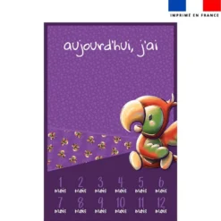 Coupon pour couverture mensuelle bébé perroquet - Création Stillistic